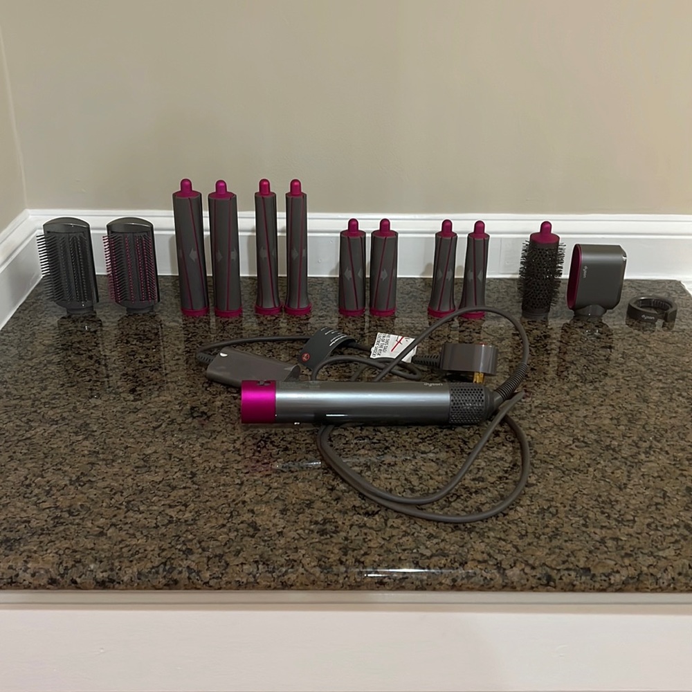 Dyson Hair Styling Set - Pink and Gray